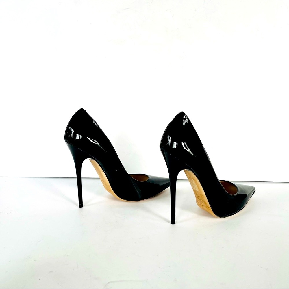 Jimmy Choo black patent leather Anouk heels 37.5 - Picture 9 of 16